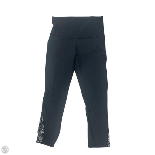 Athletic Leggings By Lululemon In Black & White, Size: 4