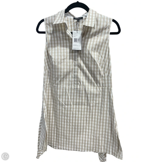 Dress Designer By Lafayette 148 In Plaid Pattern, Size: S