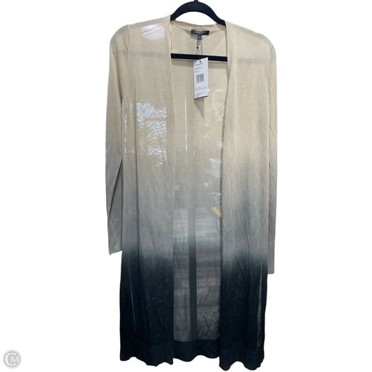 Cardigan Designer By Lafayette 148 In Blue & Cream, Size: S