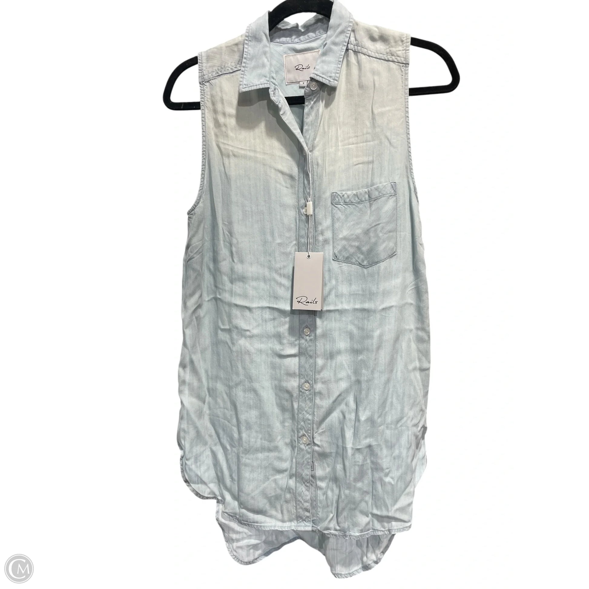 rails denim dress Dress Casual Midi By Rails In Blue Denim, Size: S – Clothes Mentor Lafayette La #121