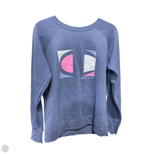 Sweatshirt Crewneck By Champion In Blue, Size: L