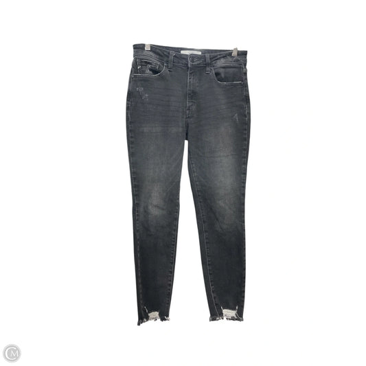 Jeans Skinny By Kancan In Black Denim, Size: M