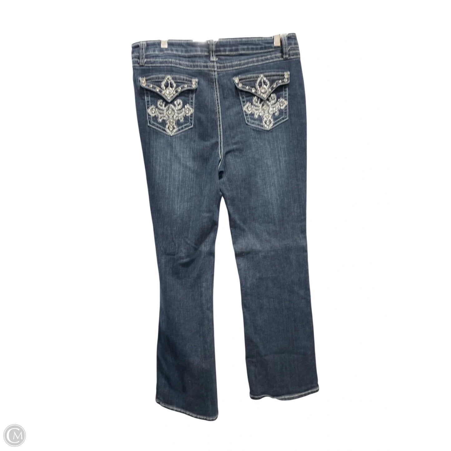 Jeans Flared By Cato In Blue Denim, Size: 16