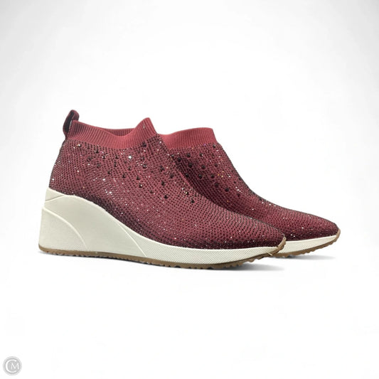Shoes Sneakers By Alex Marie In Maroon, Size: 7