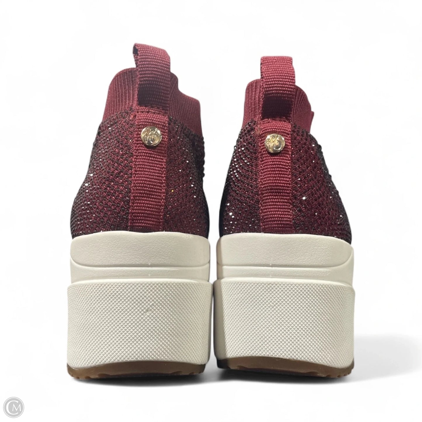 Shoes Sneakers By Alex Marie In Maroon, Size: 7