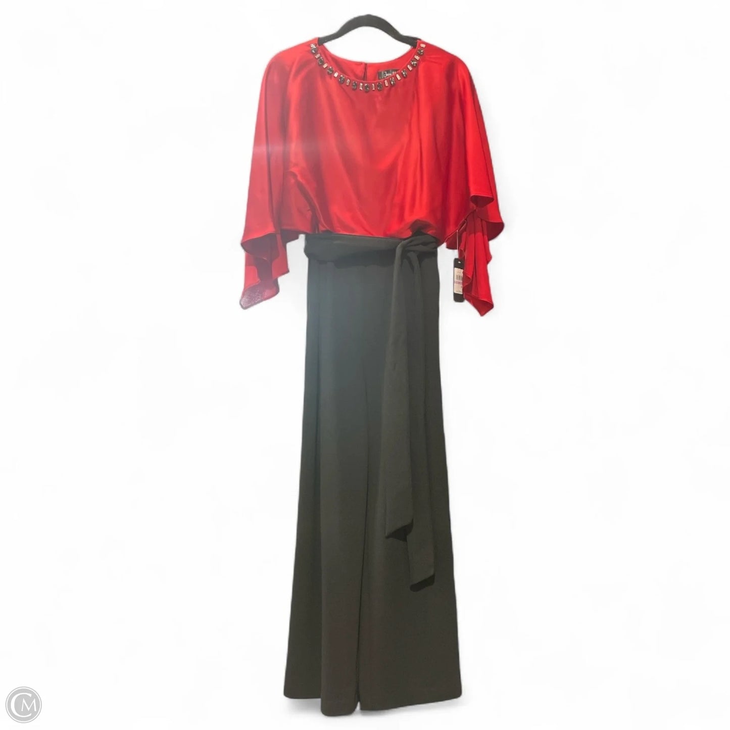 Jumpsuit By Jessica Howard In Black & Red, Size: 6
