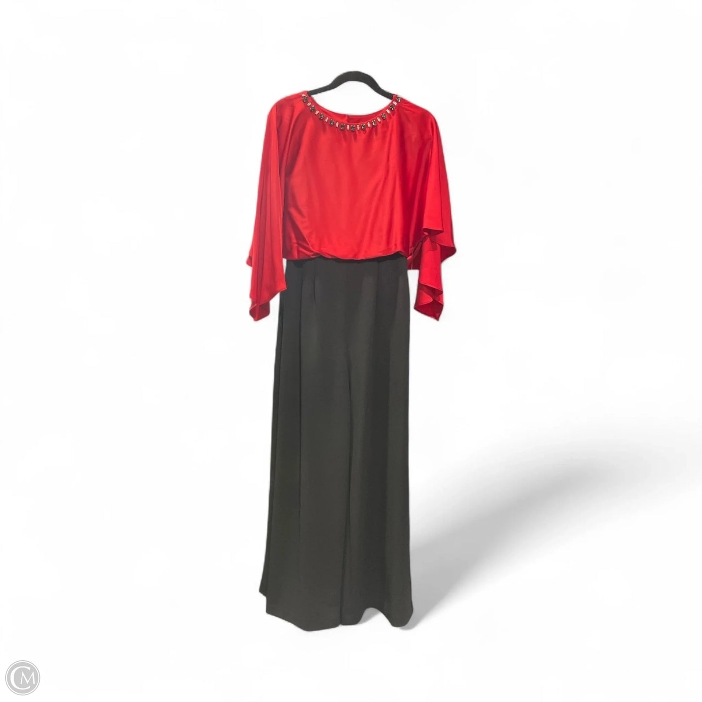 Jumpsuit By Jessica Howard In Black & Red, Size: 6