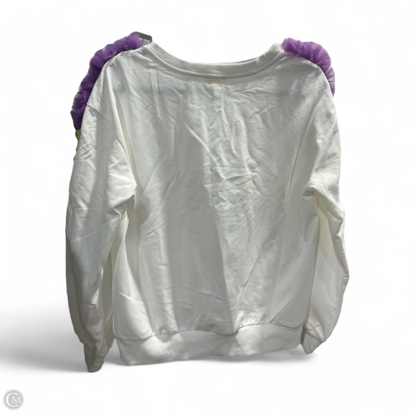 Top Long Sleeve By Bibi In White, Size: S