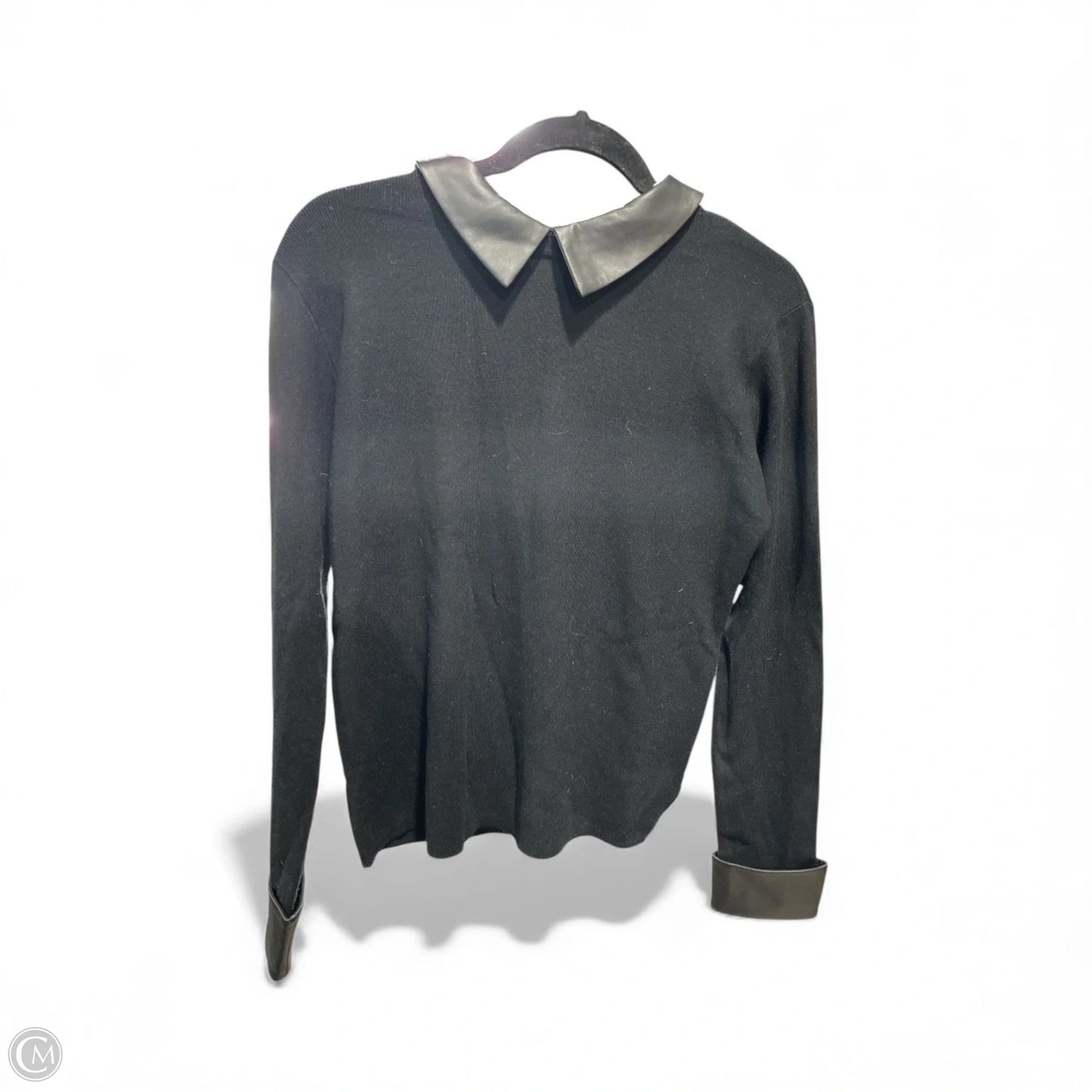 Top Long Sleeve By Sioni In Black, Size: S