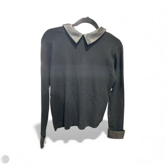 Top Long Sleeve By Sioni In Black, Size: S