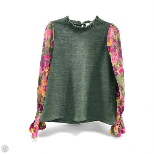 Blouse Long Sleeve By Thml In Floral Print, Size: L