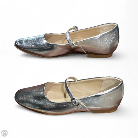 Shoes Flats By Banana Republic In Silver, Size: 7