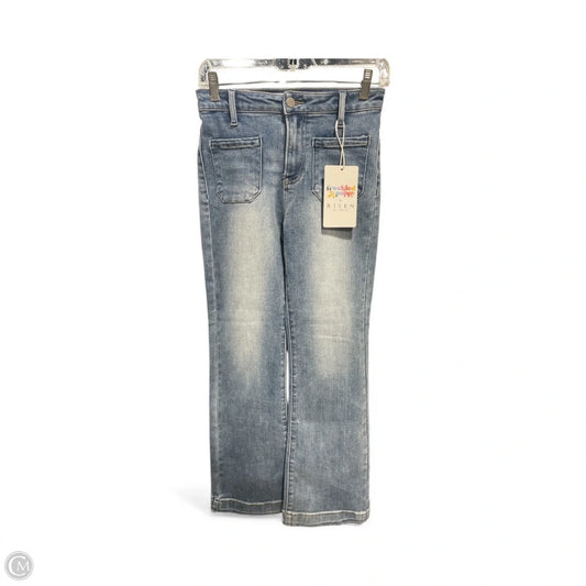 Jeans Flared By Risen In Blue Denim, Size: Xs