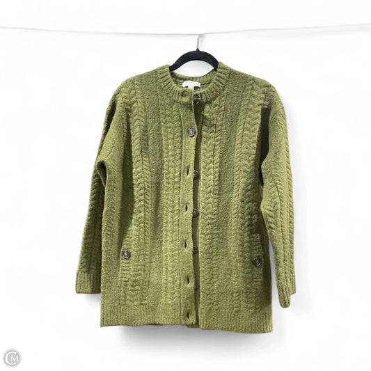 Cardigan By J. Crew In Green, Size: Xxs