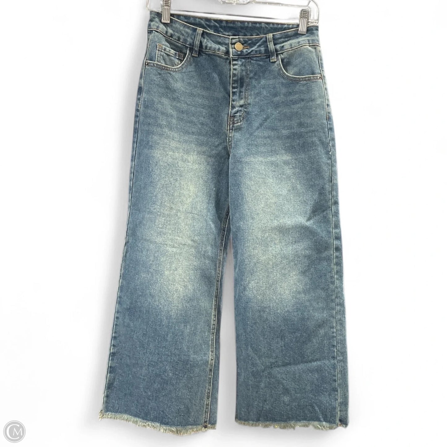 Jeans Wide Leg By Cider In Blue Denim, Size: Xs