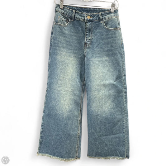 Jeans Wide Leg By Cider In Blue Denim, Size: Xs