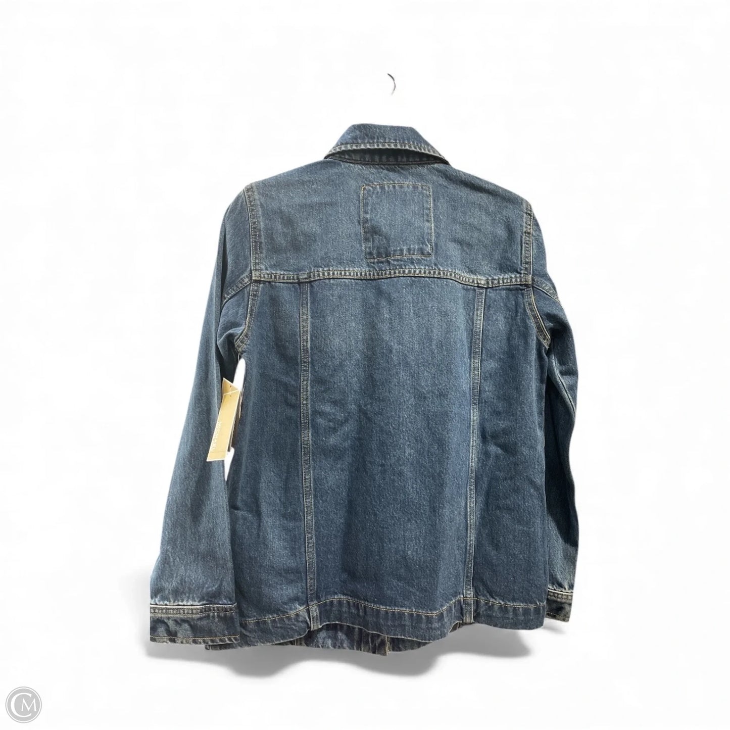 Jacket Designer By Michael Kors In Blue Denim, Size: S