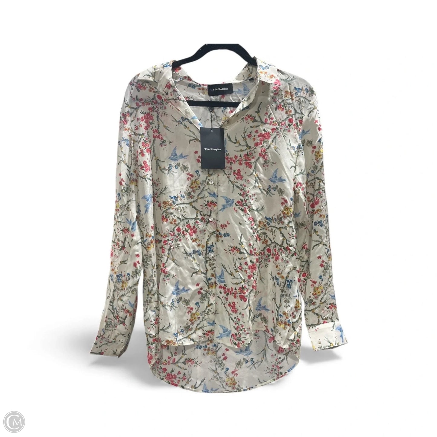 Blouse Long Sleeve By Clothes Mentor In Floral Print, Size: S