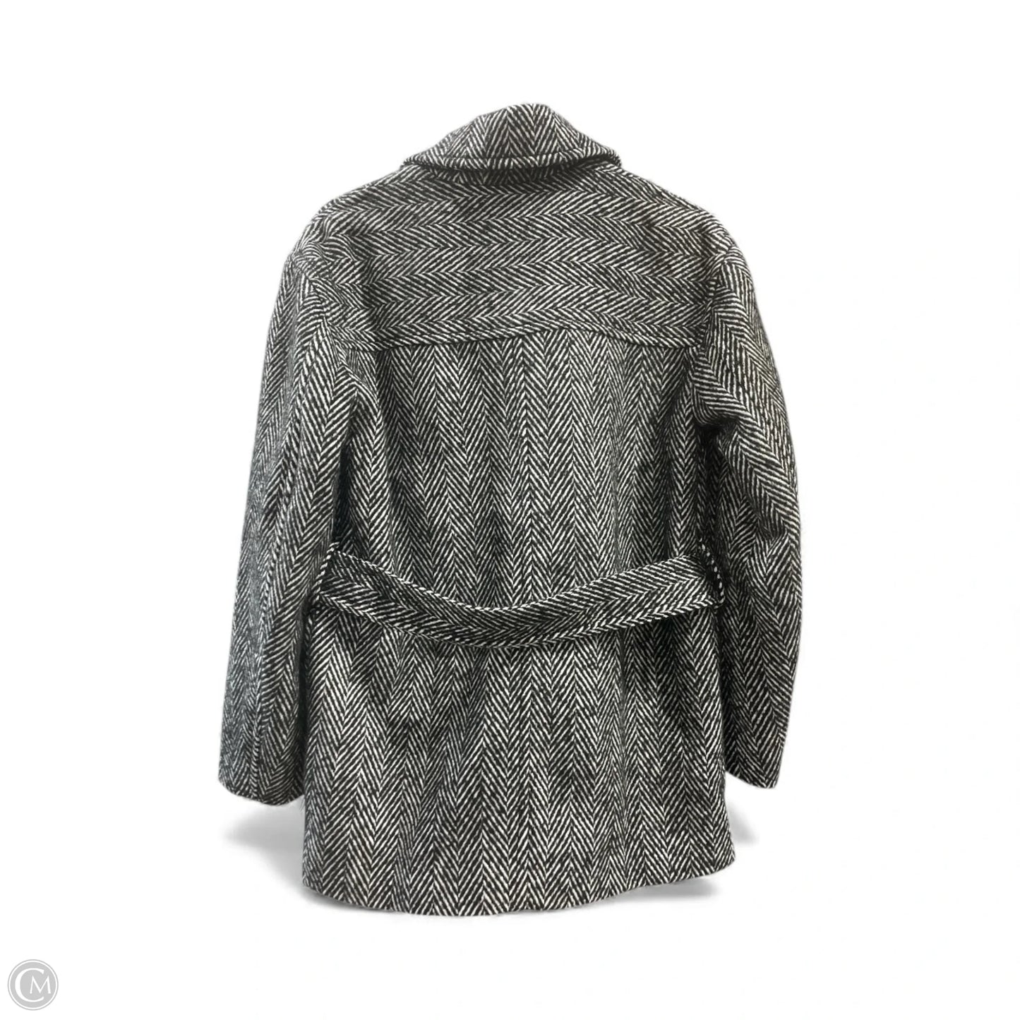 Coat Peacoat By Gap In Black & White, Size: Xs