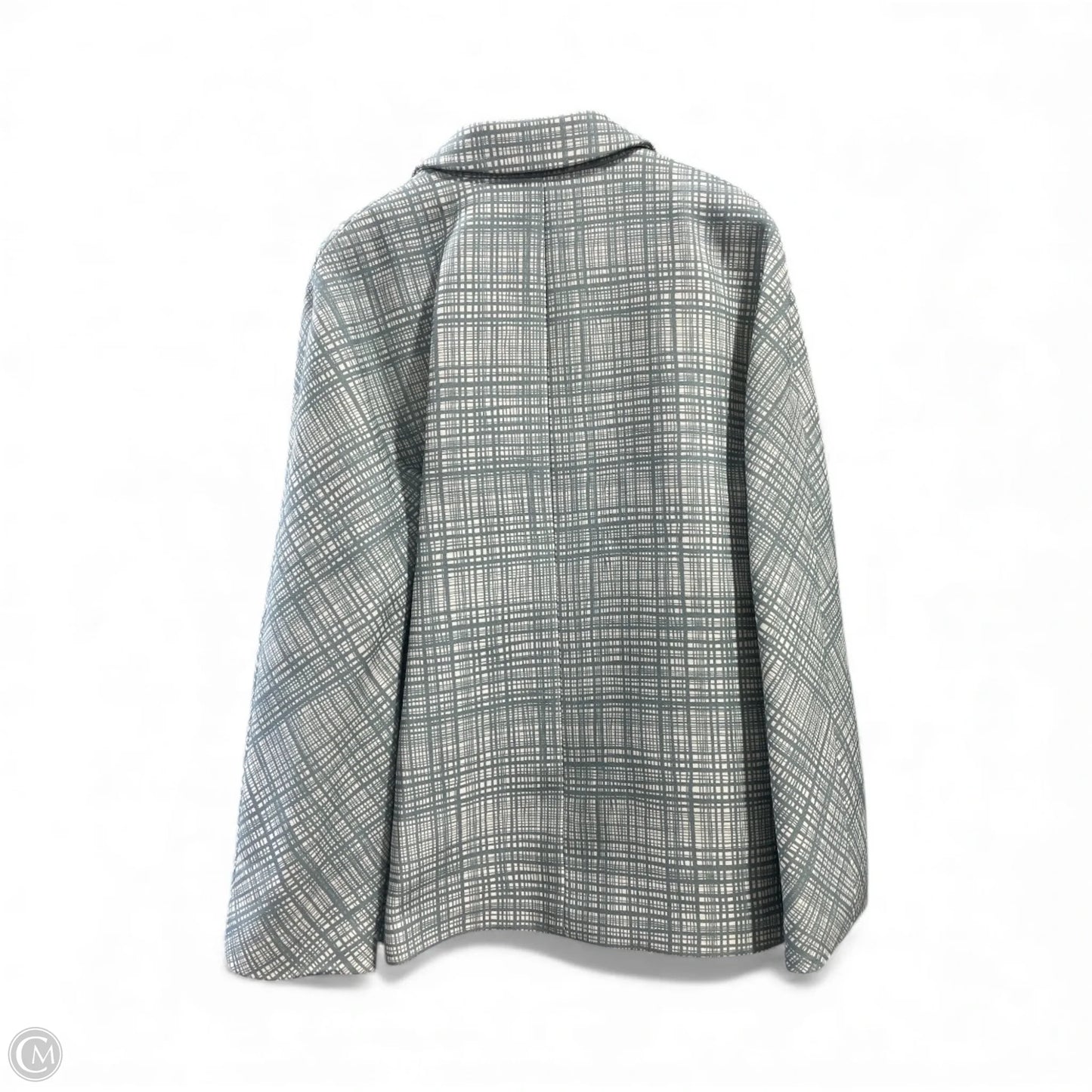 Blazer Designer By Tory Burch In Cream & Green, Size: 4