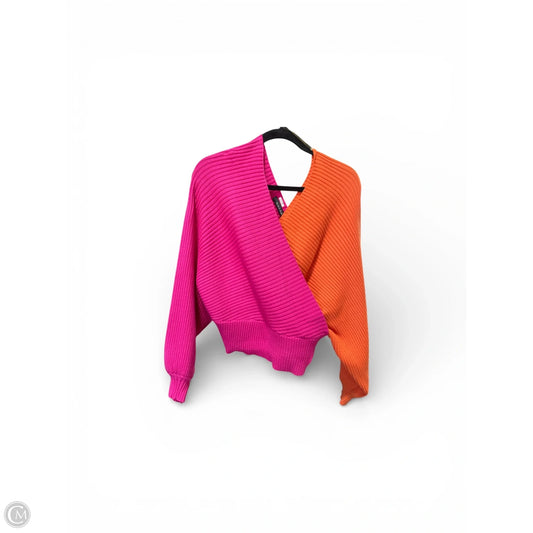 Sweater By Strut & Bolt In Orange & Pink, Size: M