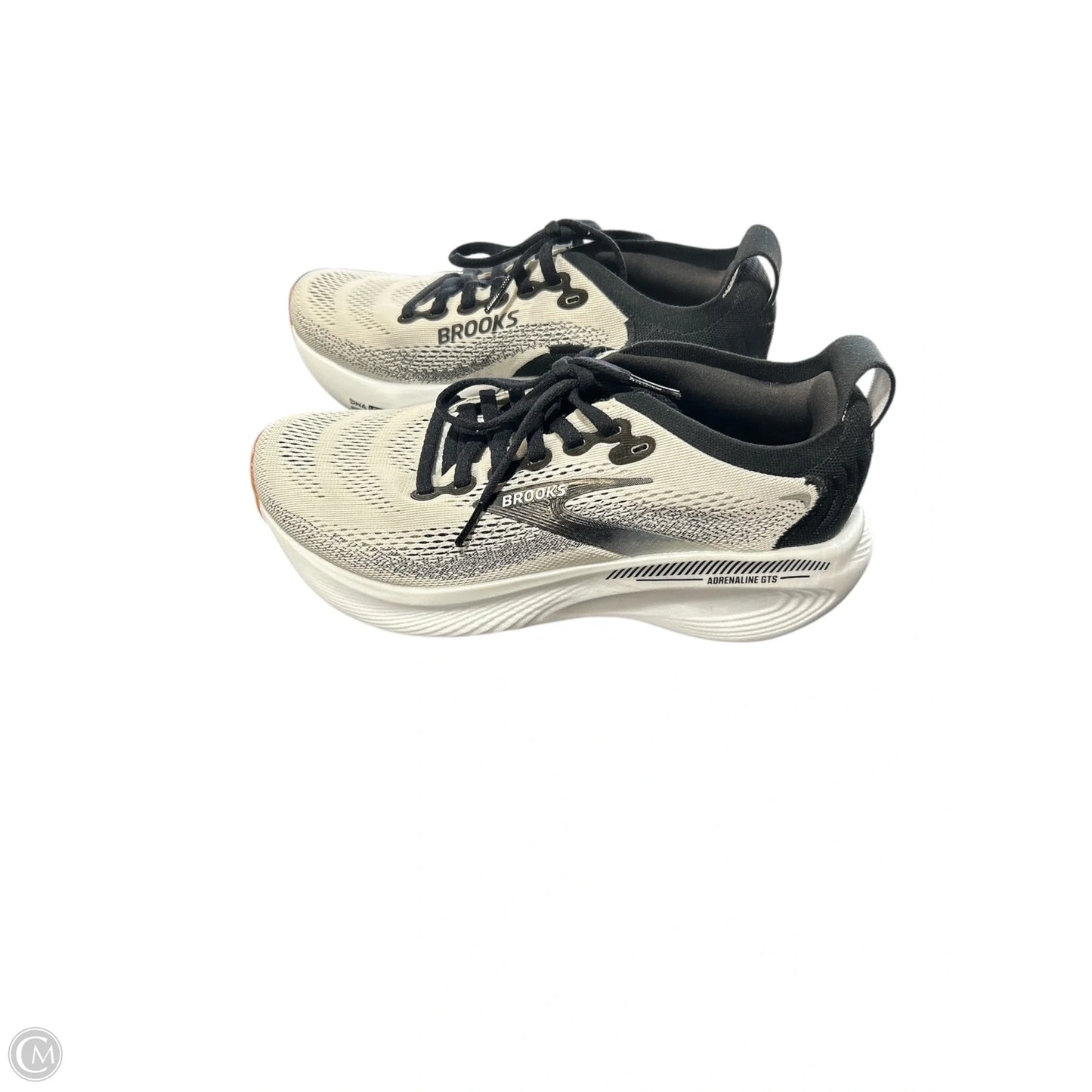 Shoes Athletic By Brooks In Black & Cream, Size: 6.5