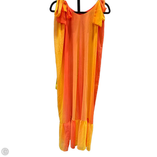 Dress Casual Maxi By Clothes Mentor In Orange & Yellow, Size: Xl