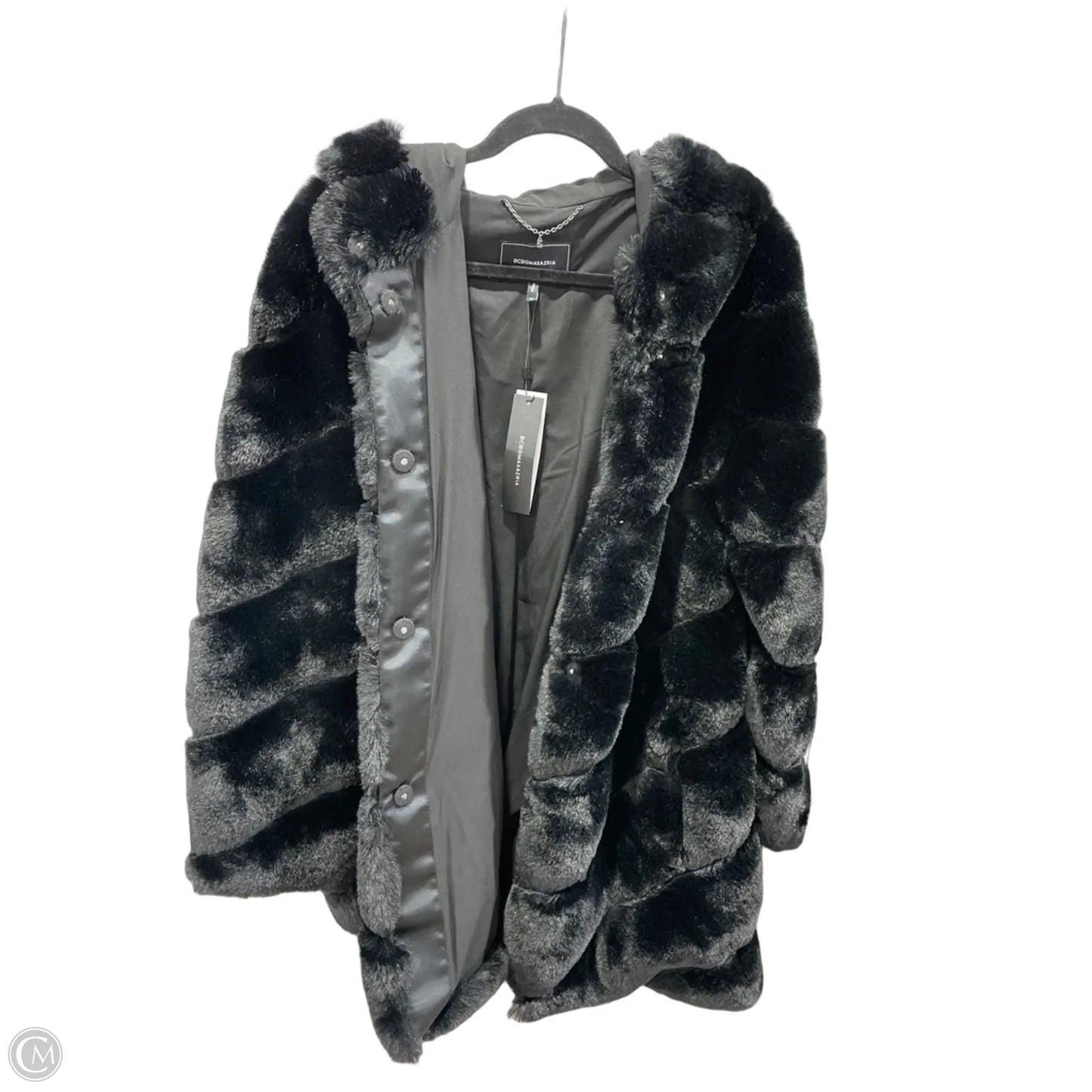 Coat Faux Fur & Sherpa By Bcbgeneration In Black, Size: Xl