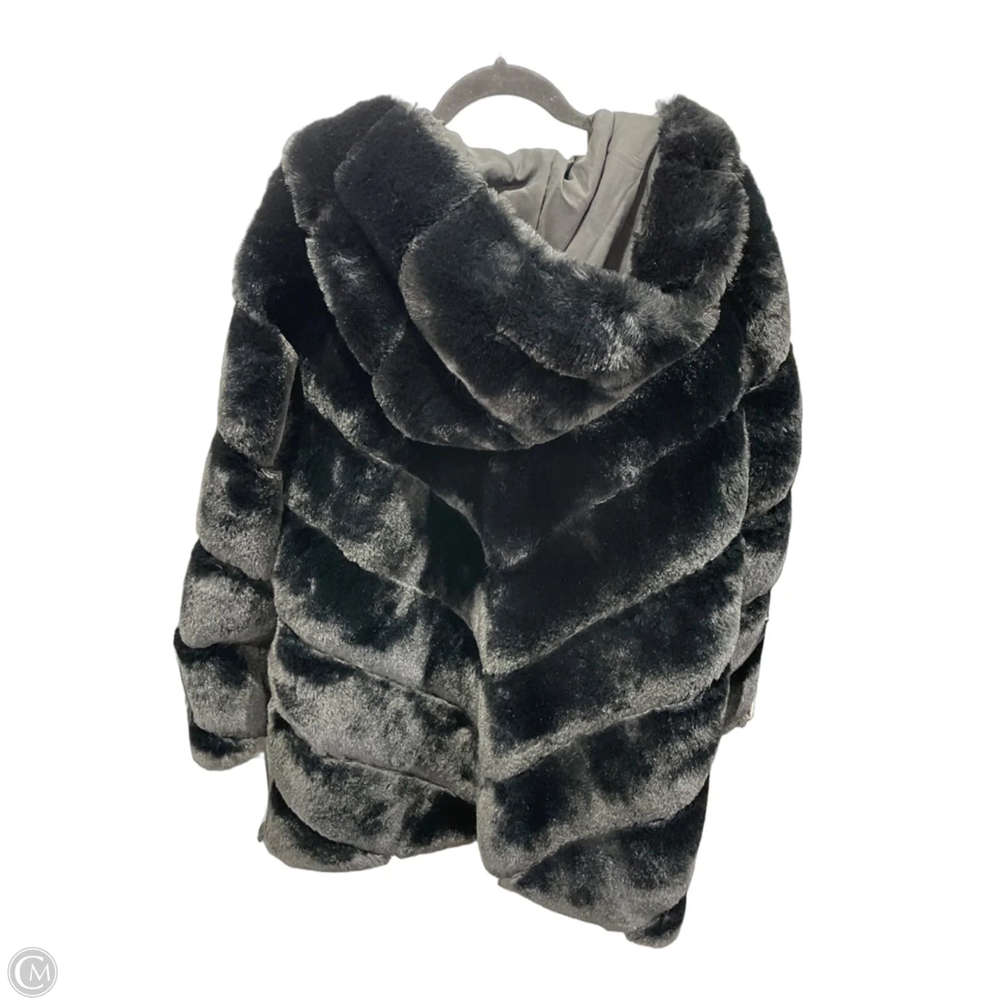 Coat Faux Fur & Sherpa By Bcbgeneration In Black, Size: Xl