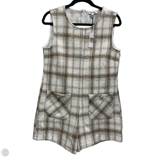 Romper By Day + Moon In Brown & Cream, Size: S