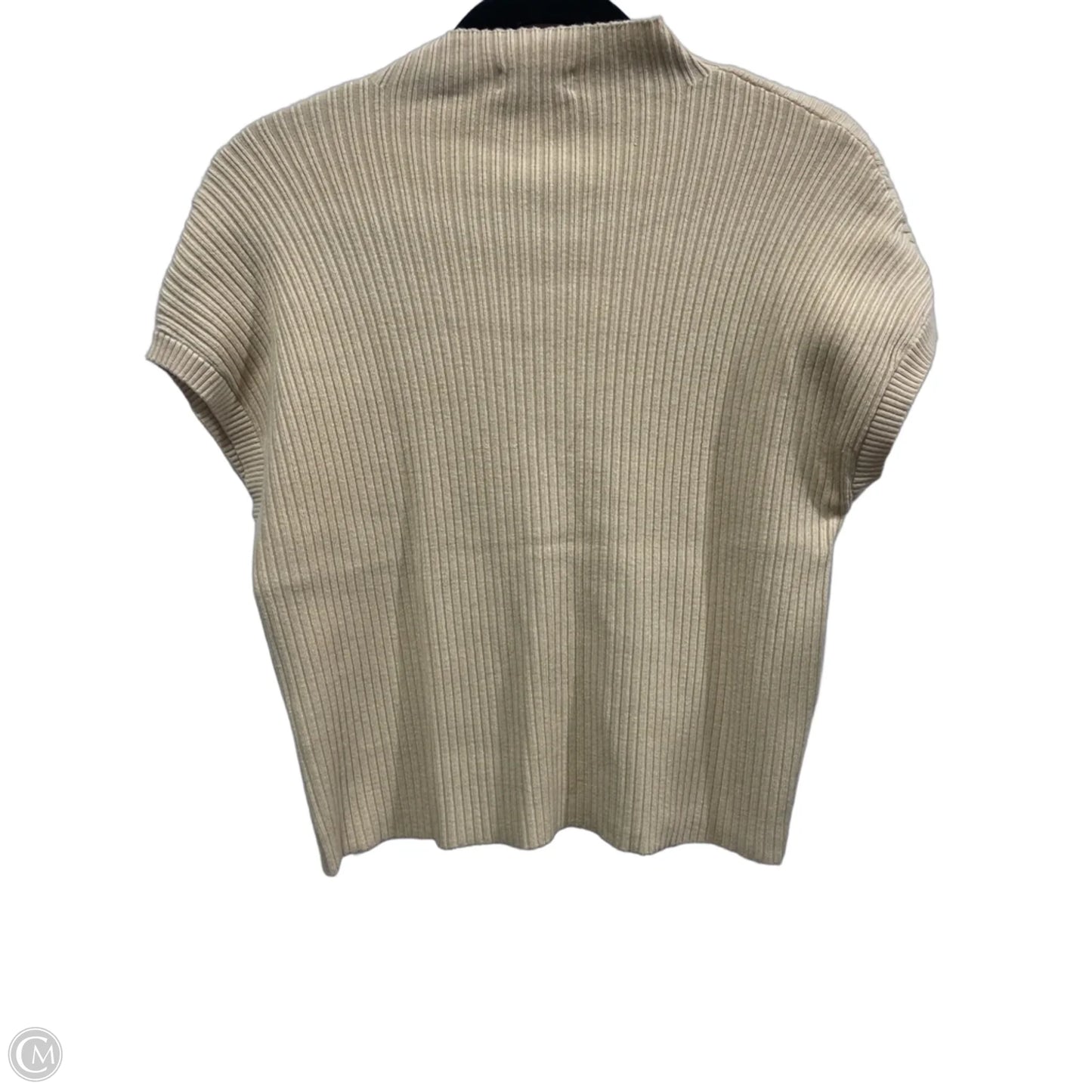 Top Short Sleeve By Clothes Mentor In Cream, Size: S