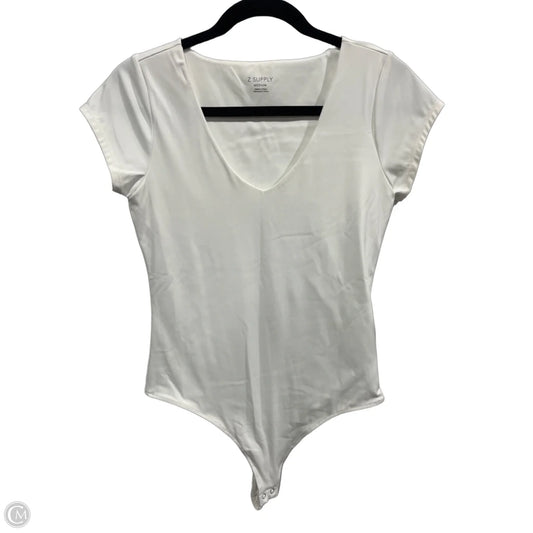 Bodysuit By Z Supply In White, Size: M