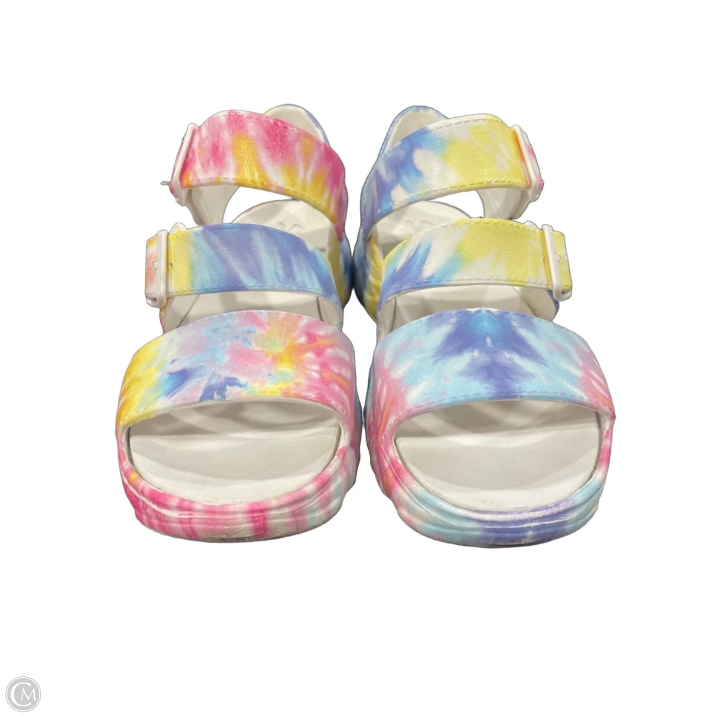 Sandals Heels Platform By Skechers In Tie Dye Print, Size: 10