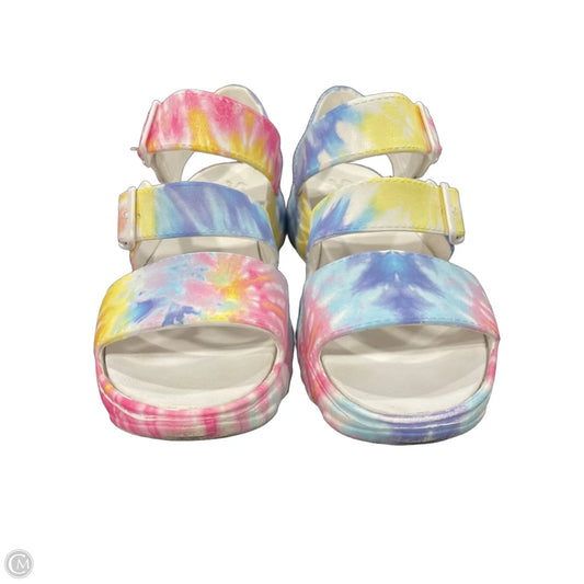 Sandals Heels Platform By Skechers In Tie Dye Print, Size: 10