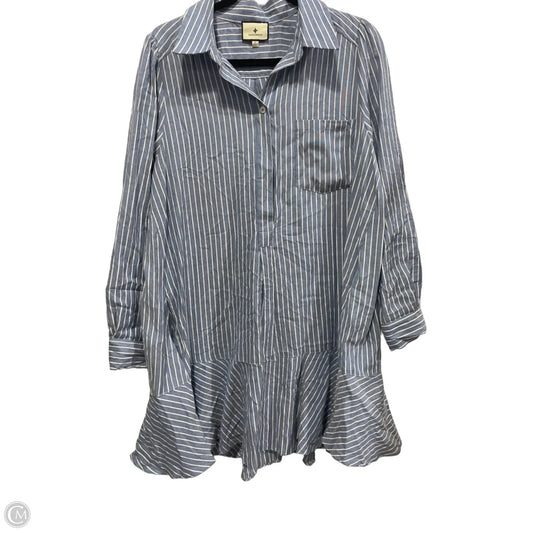 Dress Casual Midi By Tuckernuck In Striped Pattern, Size: L