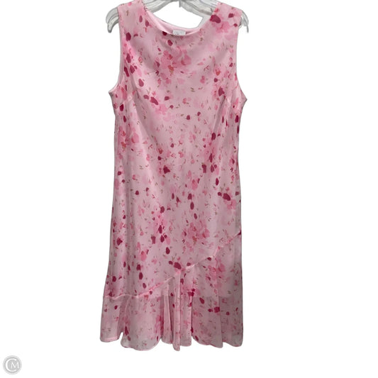 Dress Casual Midi By Dj Summers In Floral Print, Size: Xl