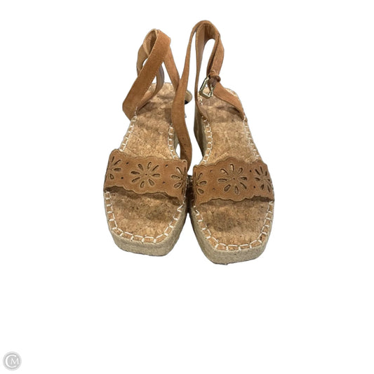 Sandals Heels Platform By Crown Vintage In Tan, Size: 9