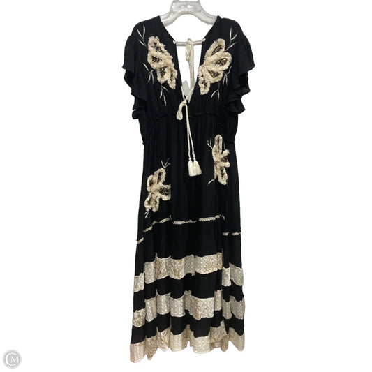 Dress Casual Maxi By Pol In Black & Cream, Size: S