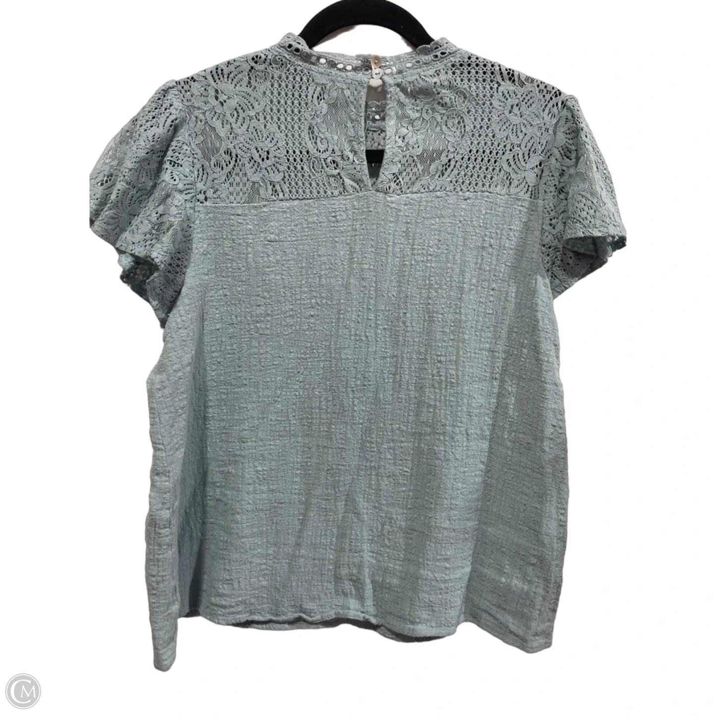 Top Short Sleeve By Entro In Blue, Size: L