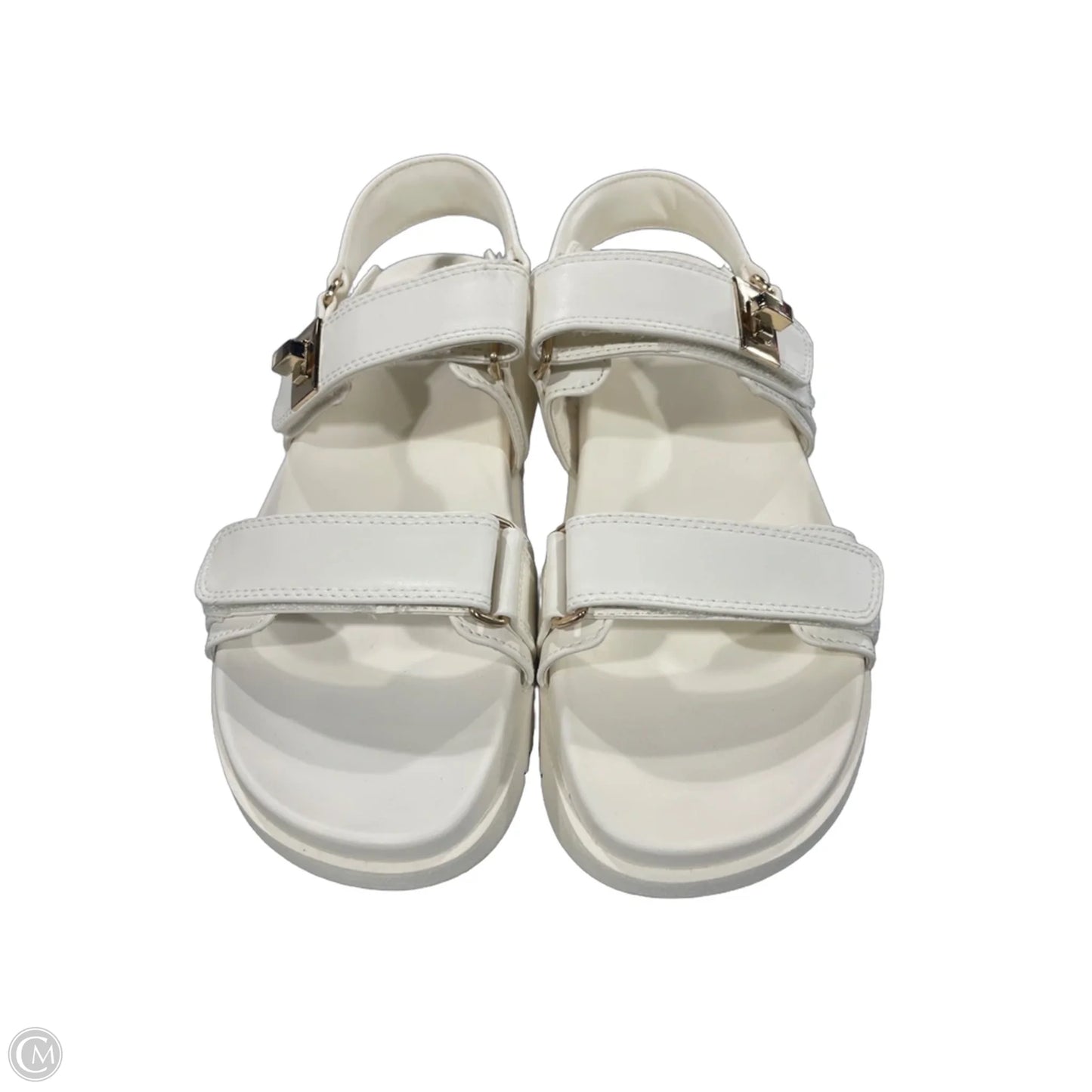 Sandals Heels Platform By A New Day In Cream, Size: 10