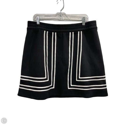 Skirt Midi By Talbots In Black & White, Size: L