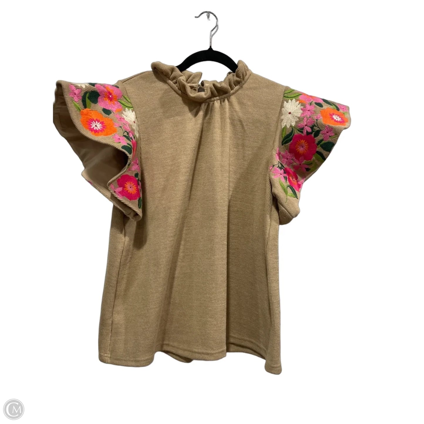 Top Short Sleeve By Thml In Floral Print, Size: M