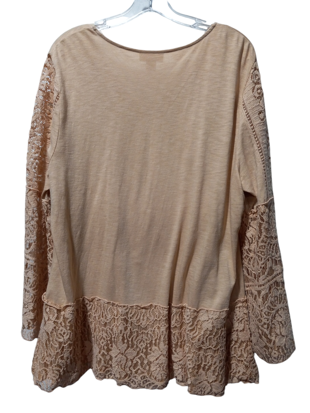 Top Long Sleeve By Style And Company In Peach, Size: Xl