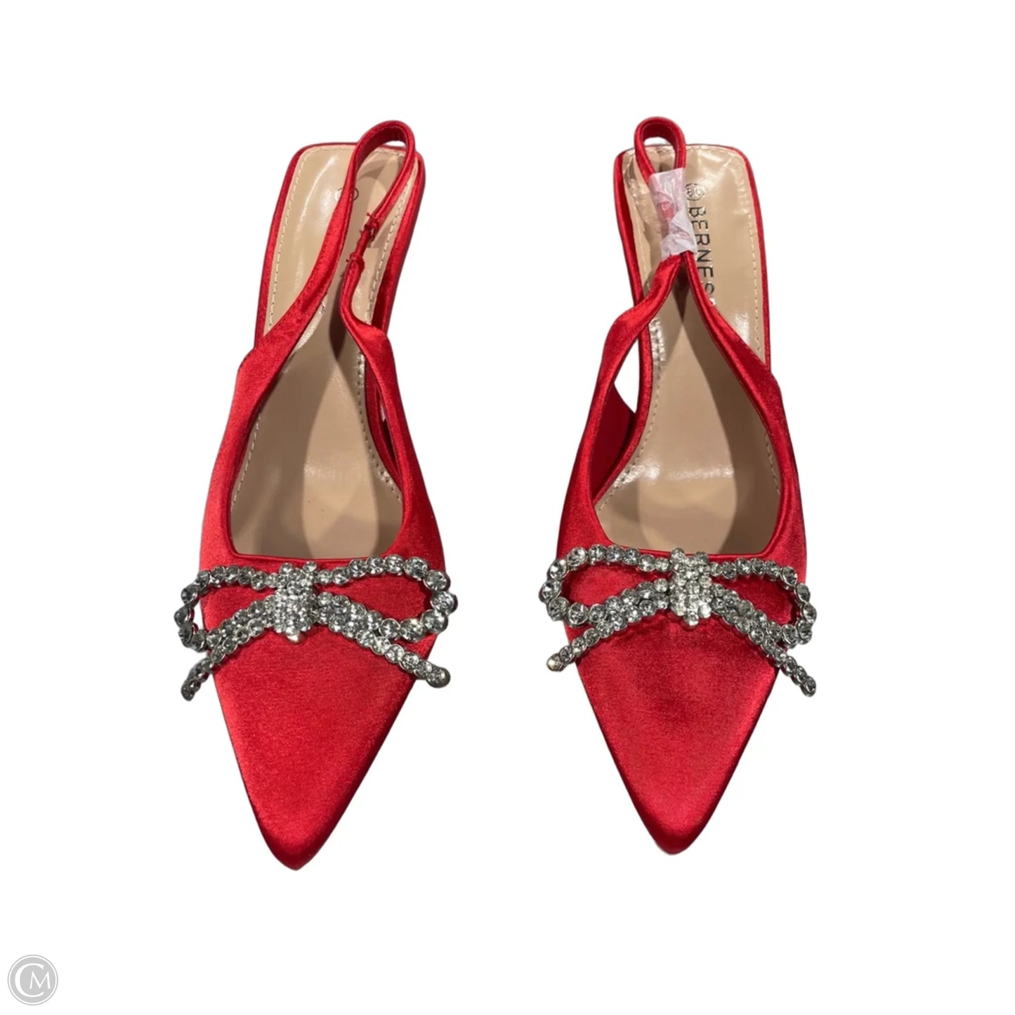 Shoes Heels Kitten By Clothes Mentor In Red, Size: 8.5