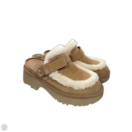 Shoes Designer By Ugg In Brown & Cream, Size: 9