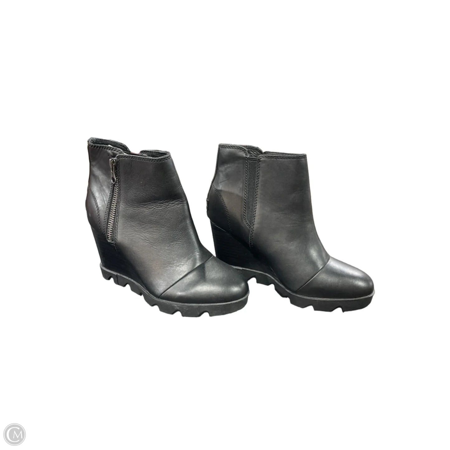 Boots Ankle Heels By Sorel In Black, Size: 8