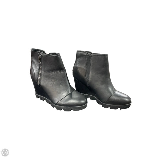 Boots Ankle Heels By Sorel In Black, Size: 8