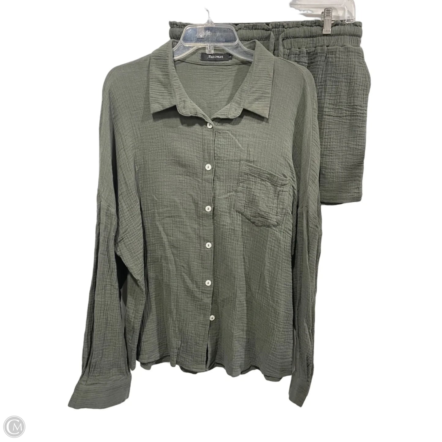 Shorts Set By Automet In Green, Size: L