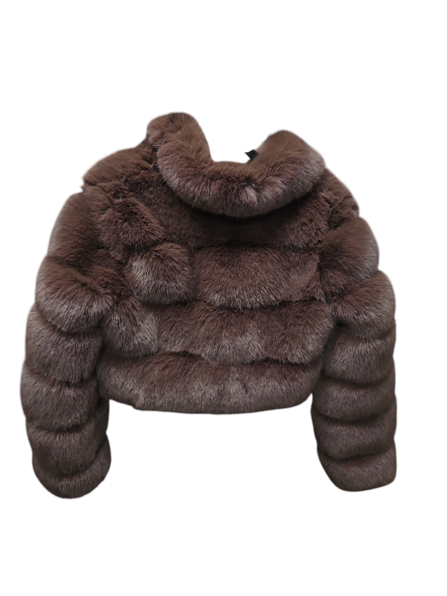 Jacket Faux Fur & Sherpa By Clothes Mentor In Brown, Size: S