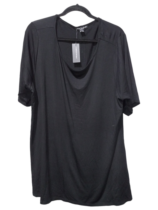 Top Short Sleeve Basic By Cable And Gauge  Size: 3x